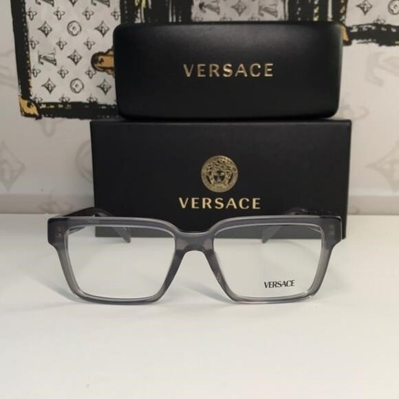 💯- New Authentic Versace VE3339U 5406 Square Unisex Eyeglasses - Picture 8 of 12